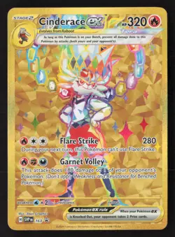 Cinderace ex - Promo SV: Scarlet & Violet Promo Cards 163 NM - Image 1