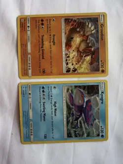 Pokemon Card Kyogre 53/236 Groudon 113/236 Cosmic Eclipse Cracked Ice Holo - Image 1
