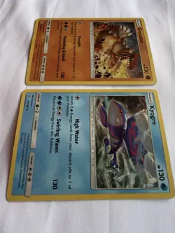 Pokemon Card Kyogre 53/236 Groudon 113/236 Cosmic Eclipse Cracked Ice Holo - Image 2