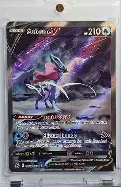 Suicune V Gg38/gg70 Ultra Rare Crown Zenith Holo Pokemon Card - Image 1