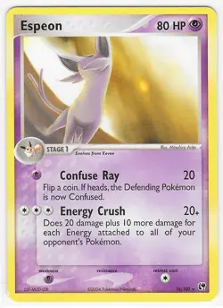 POKEMON CARD - ESPEON 16/100 EX SANDSTORM LP - Image 1