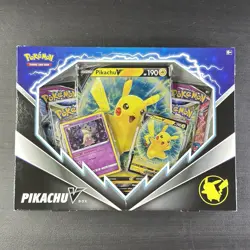 Pokemon TCG Pikachu V Box Factory Sealed w/ Promo Cards + 4 Booster Packs 820650851179 - Image 1
