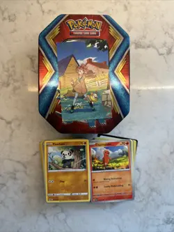 Pokemon Salamance Empty Tin With Bulk Card Lot NM/Mint + Unclaimed Code Cards! - Image 2