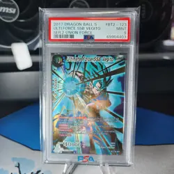 Dragon Ball Super Card BT2-123 SCR Ultimate Force SSB Vegito PSA 9 - Image 1