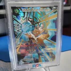 Dragon Ball Super Card BT2-123 SCR Ultimate Force SSB Vegito PSA 9 - Image 3