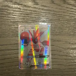 Pokemon TCG Scizor GX Breakpoint Holo Ultra Rare Card 158/168 2018 NM+ - Image 1