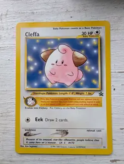 1x CLEFFA BLACK STAR WOTC PROMO #31 POKEMON CARD TCG LP/NM - Image 1