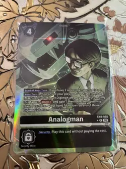 Digimon Card Game Analog Man Alternate Art EX9-068 R Versus Monsters - Image 1