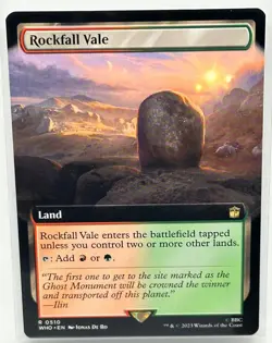 Rockfall Vale (Extended Art) Doctor Who, MTG Magic the Gathering, REGULAR (0510) - Image 1