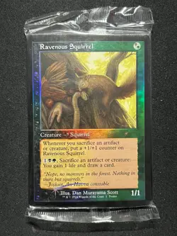 Ravenous Squirrel MTG Magic 2024 Foil Promo Pack of 10 New Sealed - Image 1