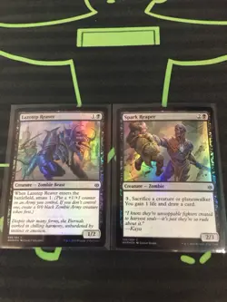 MTG Magic The Gathering Lazotep Reaver / Spark Reaper Foil Zombie Black - Image 1