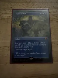 Force of Will (Borderless) Dominaria Remastered Regular - Image 1