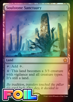 x1 Soulstone Sanctuary FDN Foundations MTG 133 FOIL RARE M/NM 1x - Image 1