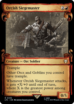Orcish Siegemaster Scroll Showcase 435 FOIL LOTR Tales of Middleearth CMDR PL - Image 1