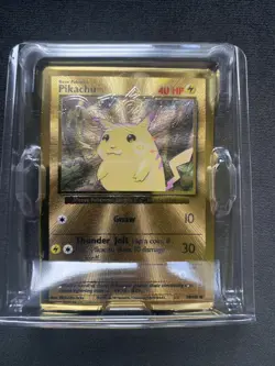Pikachu Gold Metal Card 58/102 - Celebrations 25th Anniversary - Pokemon TCG - Image 3