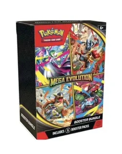 Pokemon TCG Mega Evolution Booster Bundle With 6 Booster Pack Brand New - Image 1