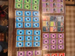 LOT OF POKEMON' CARDS 300+, UNSEARCHED IN SLEEVES &books,coins, random card - Image 3