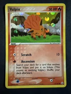 Vulpix 81/101 Pokemon Hidden Legends Reverse Holo LP - Image 1
