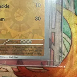 Rolycoly 093/162SV05: Temporal Forces Reverse Holo Pokemon TCG **MISCUT** RARE - Image 3