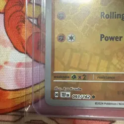 Rolycoly 093/162SV05: Temporal Forces Reverse Holo Pokemon TCG **MISCUT** RARE - Image 4