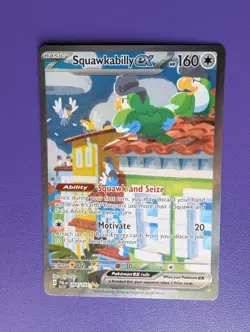 Pokemon Paldea Evolved Squawkabilly ex 264/193 Special Illustration Rare NM - Image 1
