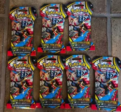2025 Pokemon Mega Evolution Sleeved Booster Packs Lot Of 7 NEW RELEASE - Image 1