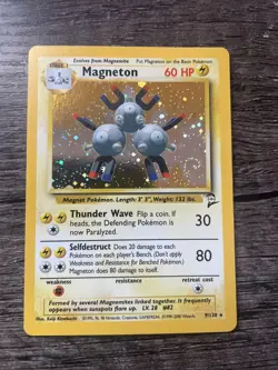 Pokemon Magneton Holo Near Mint 9/130 Base Set 2 - Image 1