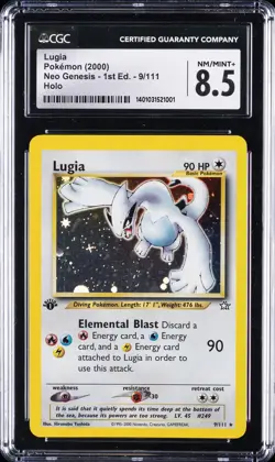 2000 POKEMON NEO GENESIS - 1ST ED - HOLO #9/111 LUGIA CGC 8.5 - Image 1
