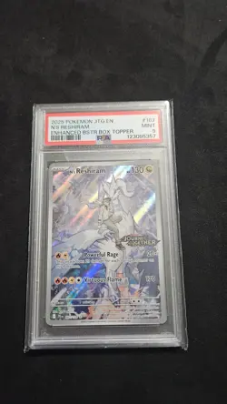 Pokemon Journey Together N's Reshiram Illustration Rare Stamped Promo, PSA 9 - Image 1