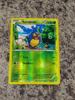 Karrablast - 8/119 XY Phantom Forces Pokemon Reverse Holo Foil Rare Nice! - Image 1