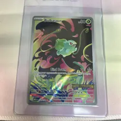 POKEMON MEGA EVOLUTION 133/132 Bulbasaur Illustration Rare STAMPED Fresh Packed - Image 1