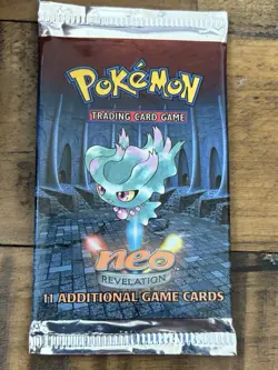 (1) NEW SEALED UNOPENED 2001 BOOSTER PACK POKEMON NEO REVELATION MISDREAVUS ART - Image 1