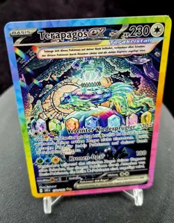 Pokemon Karte Terapagos EX 170/142 Deutsch Boosterfrisch Near Mint Stellarkrone - Image 4