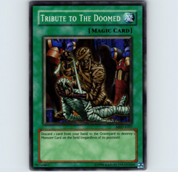 Yugioh Tribute to The Doomed MRD-057 Unlimited Super Rare Holo - LP - Image 1