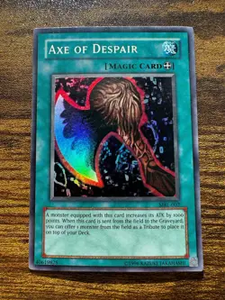 Yu-Gi-Oh! TCG Axe of Despair Magic Ruler MRL-002 Unlimited Ultra Rare - Image 2