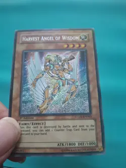 Yugioh - Harvest Angel Of Wisdom Secret Rare 1st Edition STON-EN063 MP - Image 1