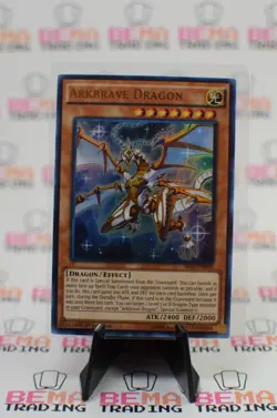 Arkbrave Dragon SR02-EN000 1st Edition Ultra Rare Lightly Played LP - Image 1