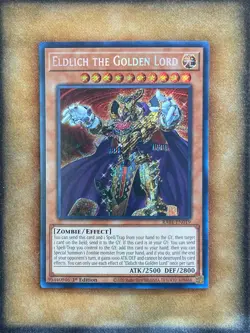 Yugioh Eldlich the Golden Lord RA01-EN019 Secret Rare 1st Ed NM - Image 1