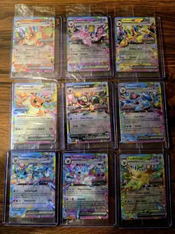 Prismatic Evolutions Surprise Box Stamped EX Promo Cards NM 9/9 Complete Set. 3 - Image 1