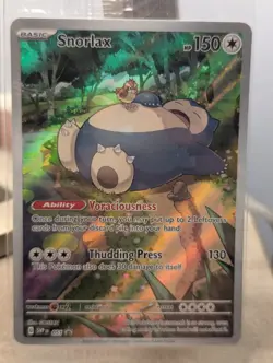 Pokemon TCG Snorlax SVP051 Promo Card Sealed, Near Mint Condition H - Image 1
