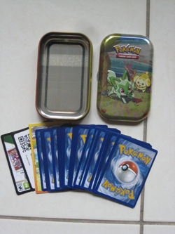 Pokemon TCG Mini SPRIGATITO Tin With 27 Various Cards - Image 4