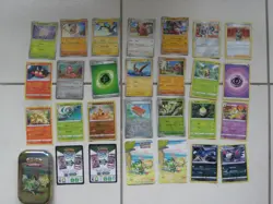 Pokemon TCG Mini SPRIGATITO Tin With 27 Various Cards - Image 5