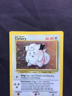 Pokemon Cards: Base Set Rare Holo: Clefairy 5/102 - Image 2