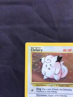 Pokemon Cards: Base Set Rare Holo: Clefairy 5/102 - Image 3