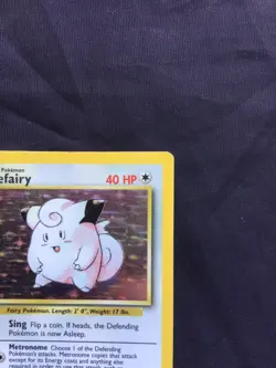Pokemon Cards: Base Set Rare Holo: Clefairy 5/102 - Image 4