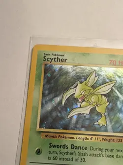 Pokemon Scyther Base Set 2 Holo Rare Card 17/130 - Image 3