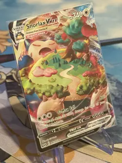 Pokemon TCG Snorlax VMAX Holo Ultra Rare Card Mint Condition 142/202 Pack Fresh - Image 3
