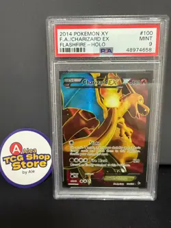 Charizard EX - Full Art Holo XY Flashfire Pokemon Card #100/106 PSA 9 Mint - Image 1