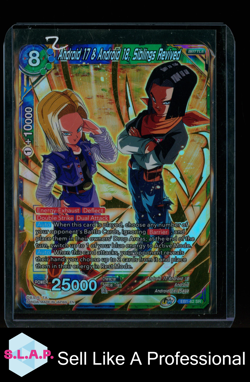ANDROID 17 & ANDROID 18 SIBLINGS REVIVED EB1-62 SR BANDAI DRB SUPER CARD GAME EN - Image 1