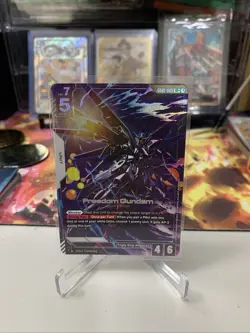Freedom Gundam GD01-065 LR+ Alt Art GUNDAM TCG CARD GAME ENGLISH NEWTYPE RISING - Image 1